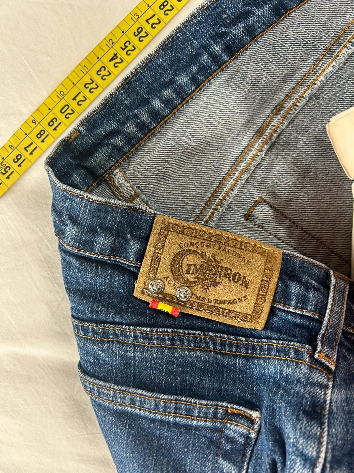 Navy blue straight cut jeans vintage retro y2k style – photo 11